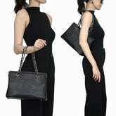 Petit Timeless Tote Caviar